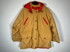 Vintage 80s 90s Charles Klein Quilt-lined Mustard And Orange Coat - 20 1/2