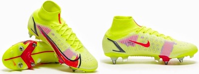 Nike Mercurial Superfly 8 Elite SG Pro ACC Volt Yellow Soccer Cleats Mens Womens