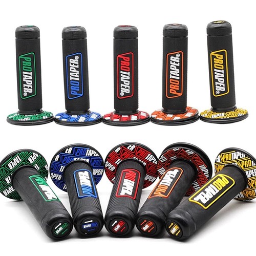 Motorcycle Handlebar Grip Dirt Pit Bike Motocross 7/8" Rubber Gel Hand Grips - Picture 4 of 21