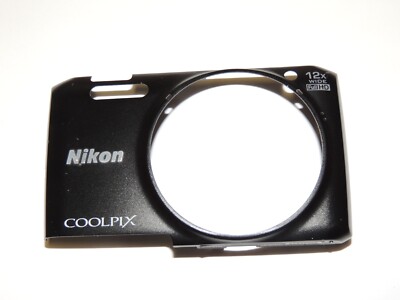 Nikon Coolpix S6800 Front Cover Casing Replacement Part - Black | eBay