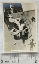 1937 Senior Service The Navy No. 46 HMS Courageous, painting the anchor