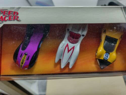 Speed Racer 2008 1:55 Scale Die Cast 3 Pack Car NIB