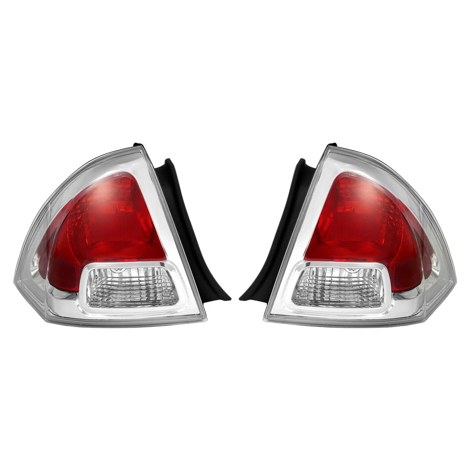Chrome Tail Lights For Ford Fusion 2006 2007 2008 2009 Left Right Brake Lamp Foto 2 de 4
