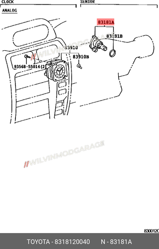 Genuine Speedometer Sensor 1990-2006 Toyota Land Cruiser 80 83181-20040 JPN OEM - Picture 3 of 4