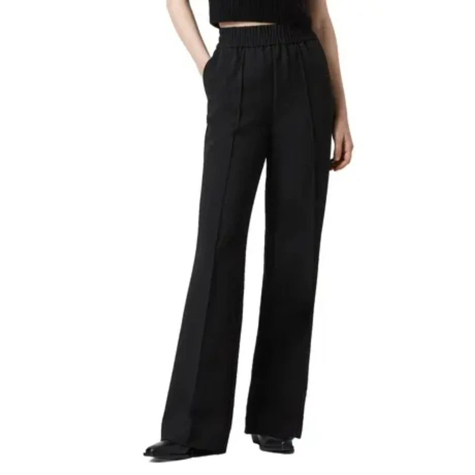 Pantalón Allsaints Millie pierna ancha en negro talla 4