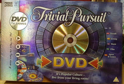 Trivial Pursuit DVD TV Games Family Board Game complete - Picture 1 of 5