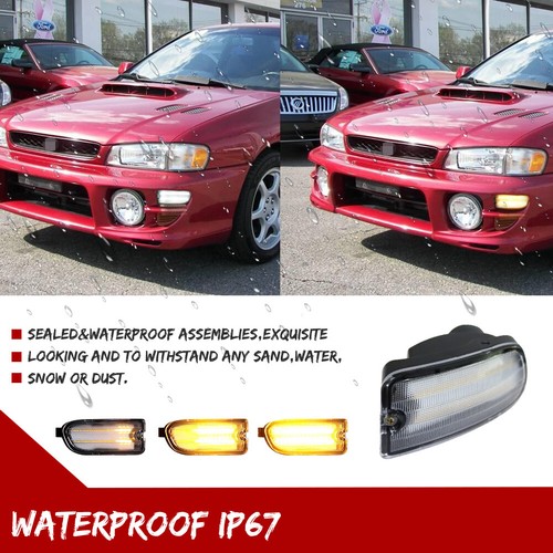 Luces de señal de giro LED DRL transparentes para Subaru Impreza 1999 2000 2001 2X - Imagen 5 de 12