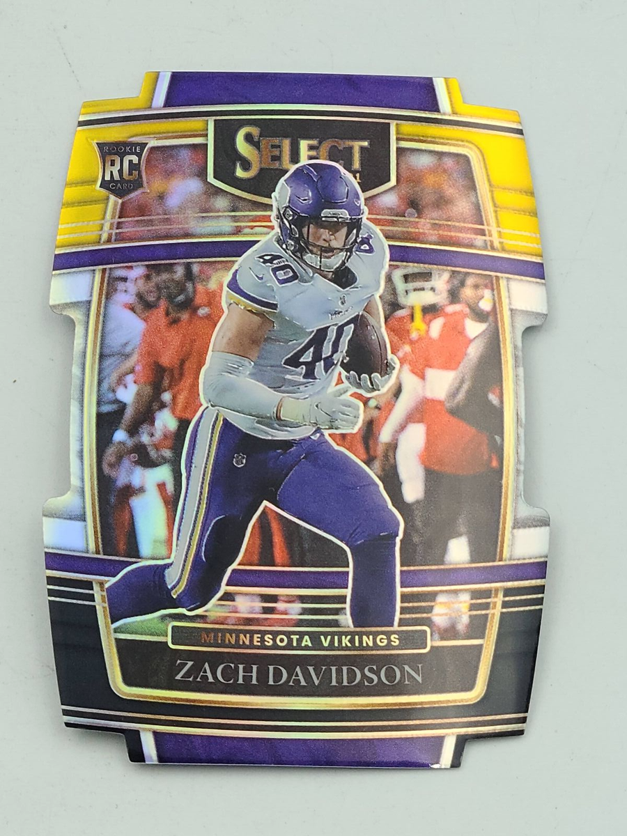 2021 Panini Select #95 Zach Davidson Black and Gold Prizm Die Cut