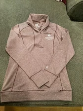Cutter And Buck Golf Quarter Zip Womens S New No Tags Meridian Bank Logo
