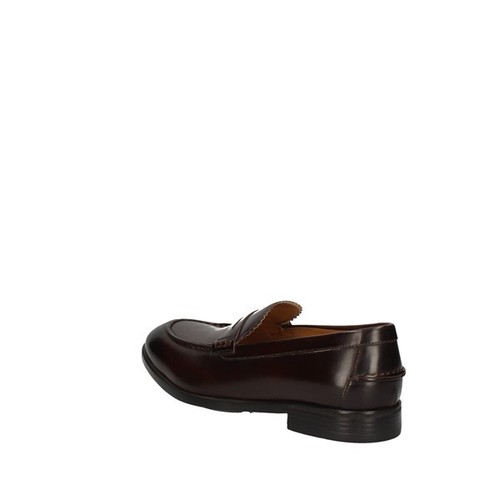 SCARPE MOCASSINO CASUAL UOMO CAMPANILE 9751 PELLE MARRONE ORIGINALE PE NEW - Picture 2 of 6