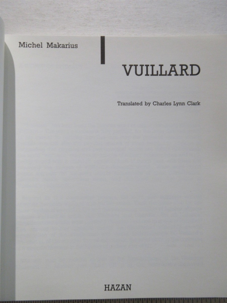 アート・デザイン・音楽 VUILLARD MICHEL MAKARIUS VUILLARD By Michel Makarius SC book from Brooklyn Museum