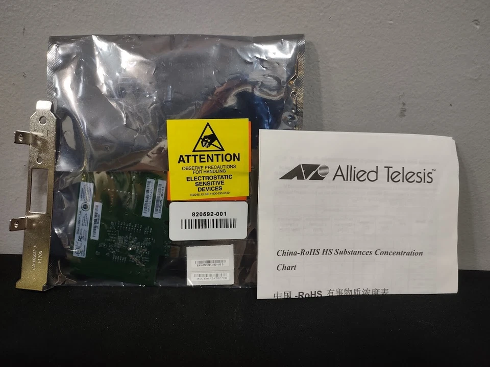 Allied Telesis AT-2911SX/SC 2911 1000SX SC PCI Express Gigabit X1 Network Card - Image 3 of 4