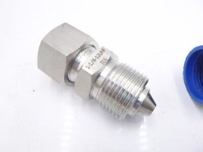 High Pressure Grease Autoclave Fitting 1-1/8'' 12UNF SS 316