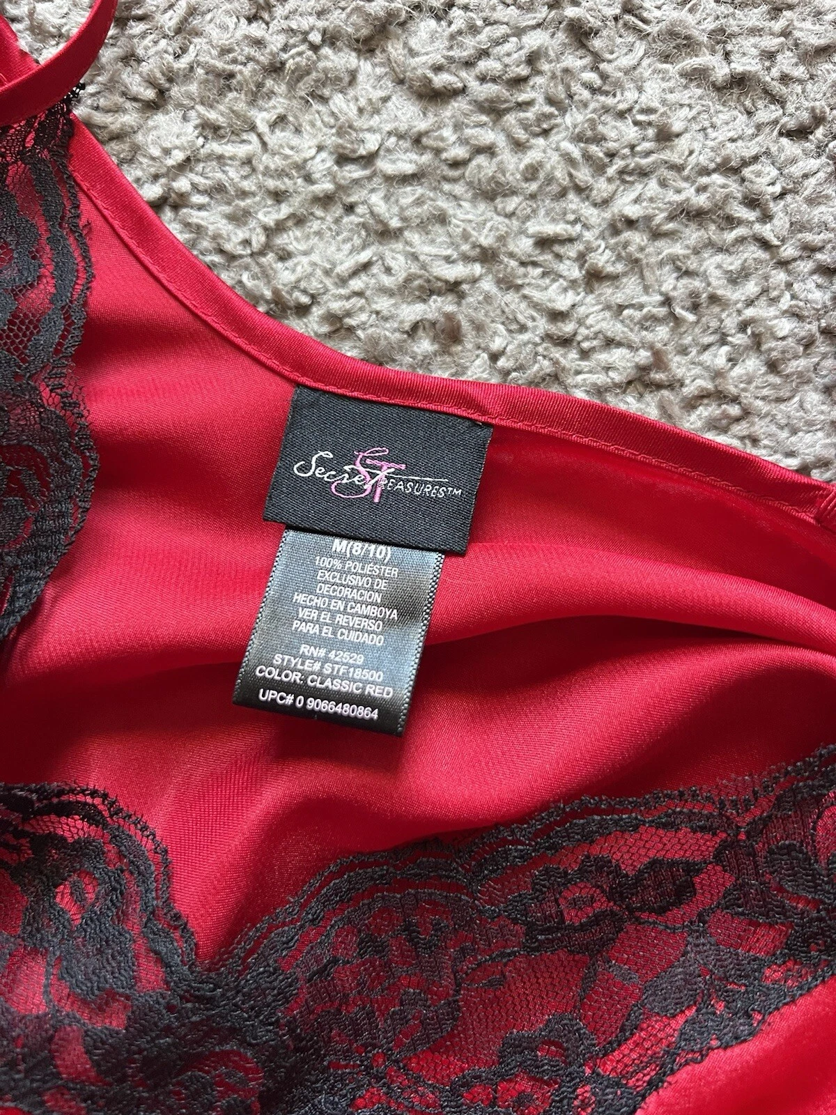 UNDERCOVER Abito slip Y2K vintage anni 90 medio rosso nero pizzo mini raso asimmetrico gotico