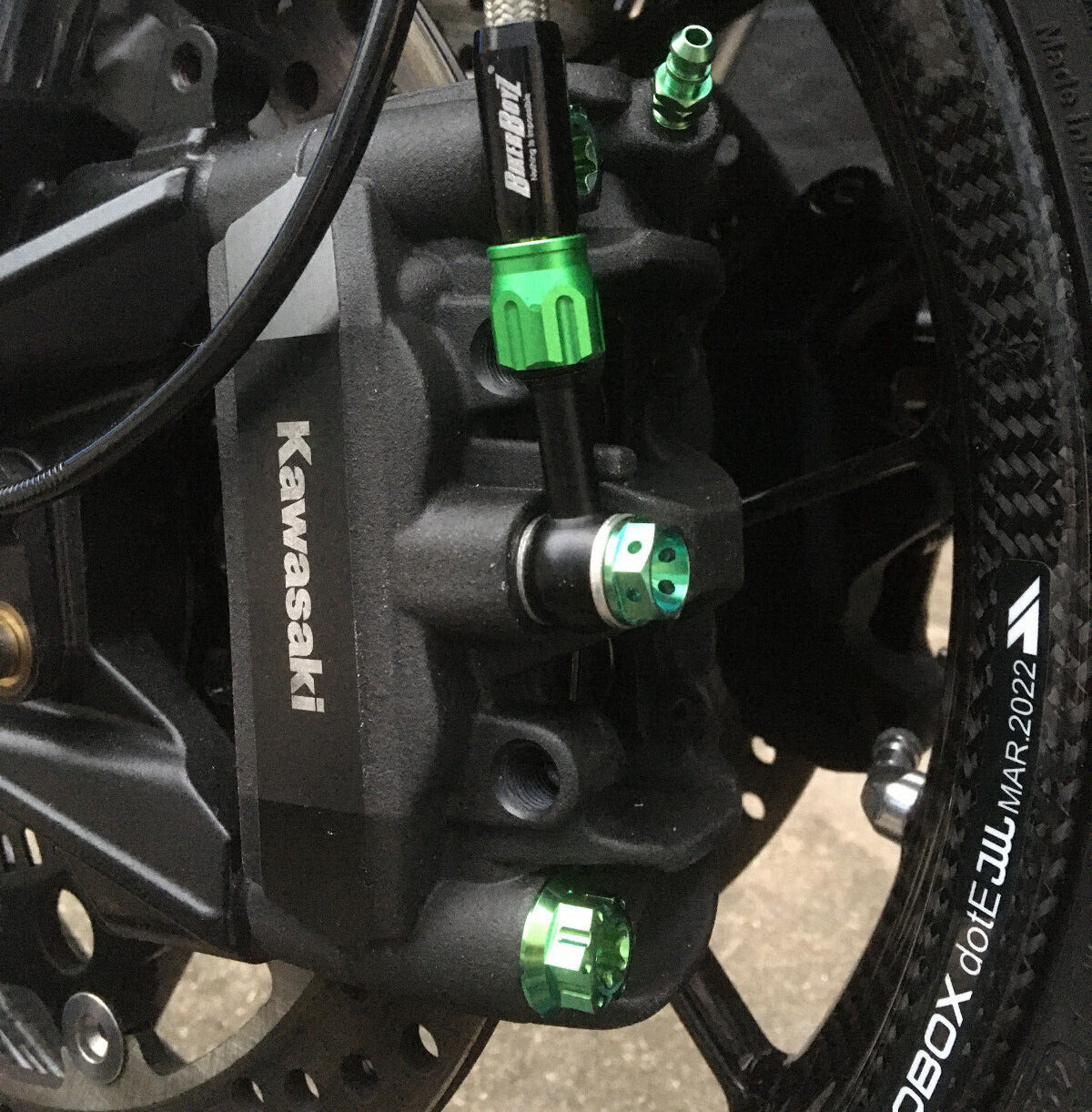 Vis de frein en titane Kawasaki H2SX Z1000-SX pour remplacer les boulons rouillés