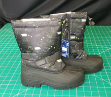 K Komforme Kids Dinosaurs Unisex Warm Winter Ski Waterproof Snow Boot Size 2