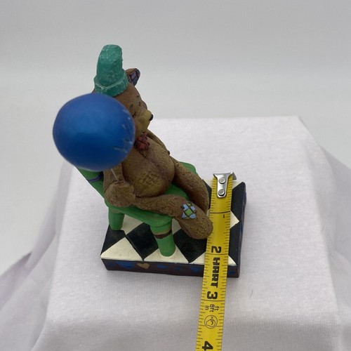 Jim Shore Wub Me Sad Seated Bear Holding Blue Balloon Figurine Enesco 1996 - Picture 10 of 10