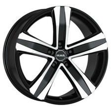1x MAK STONE 5 schwarz spiegelpoliert 6.5Jx16 5x130 ET65