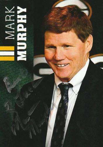 GREEN BAY PACKERS CEO MARK MURPHY SIGNED PACKERS CARD