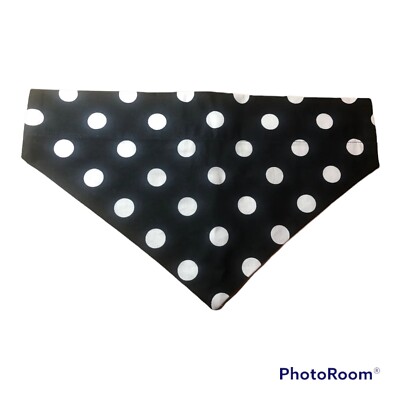 Dog Bandana Black White Polka Dots XXL 1651 - 1652 | eBay