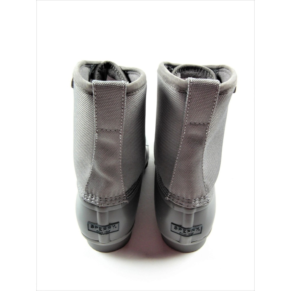 mens duck boots grey