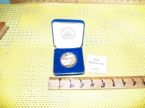ALASKA MINT .999 Fine Silver 1oz Proof Round ELK MEDALLION w/ Box - 第 1/7 張圖片