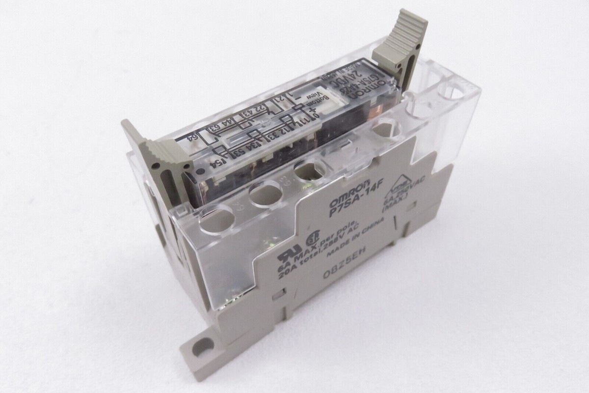 Omron G7SA-4A2B Relay w/ Omron P7SA-14F Base | eBay Omron G7SA-4A2B Relay w/ Omron P7SA-14F Base | eBay