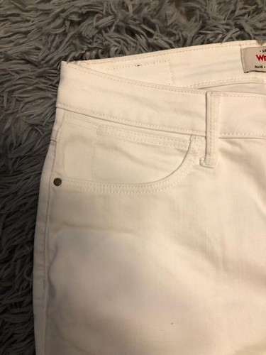 Wrangler Damen High Rise Unvergessliche Skinny Jeans Weiß Größe 12P Hose - Bild 6 von 16
