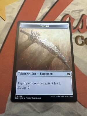 MTG Bloomburrow TOKEN Sword #0028 | eBay
