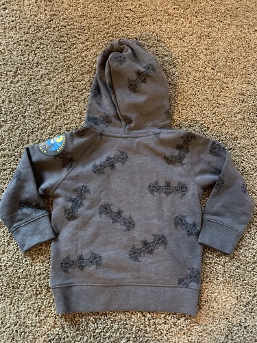 Batman GapKids Gray Boys Pullover Sweater Sz 2 Yrs 33-36 In 30-33 Lbs. RARE New - Picture 5 of 9