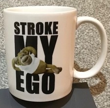 PG Tips Tea Monkey Coffee / tea Mug - STROKE MY EGO - Comic Relief 2015