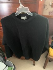 River Island brand, Mens XL 100 Acrylic Black Sweater, round neck