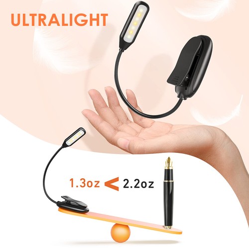 Vekkia 10 LED USB Rechargeable Book Light For Reading In Bed, Portable - Foto 7