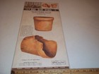 1998 Vintage Stencil Ease Garden Delight Stencils D-404 Clay Pots Home Decor