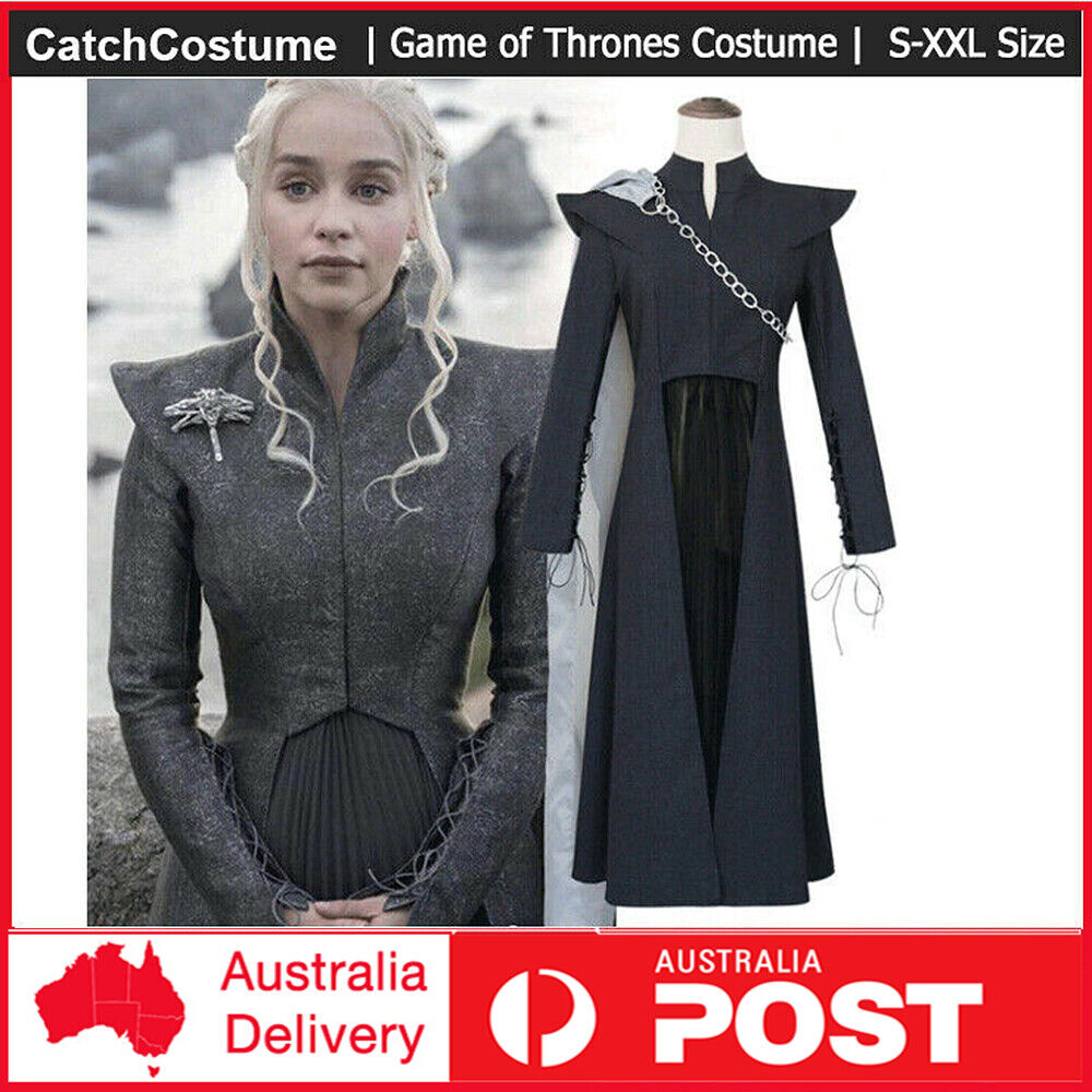 Game of Thrones Daenerys Targaryen Costume Mother of Dragons Cosplay Fancy Dress