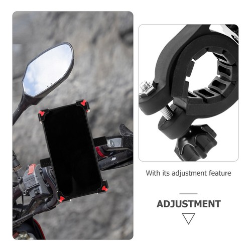 Handlebar Phone Holder Cell Mount for Motorcycle Bike Riding Rack - Photo 7 sur 12