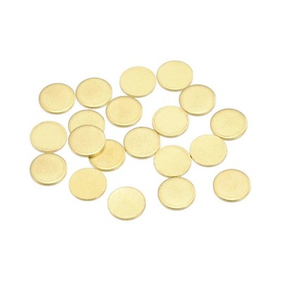 Brass Stamping Blank Round Metal DIY Tag 9mm Dia 1mm Thick, Pack of 20
