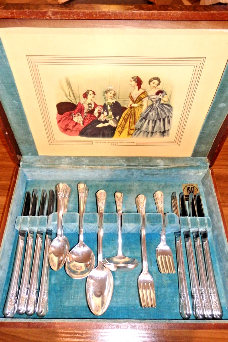 Wm. Rogers & Son 1900-1940 Flatware-Set Antique US Silver-Plated