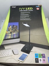 "White" Ivy LED USB Desk Lamp by TW Lighting. Nt