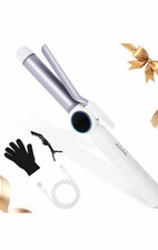 9000 mAh Rechargeable Cordless Curling Iron, Up to 400 F USB 28MM Cordless Hair.