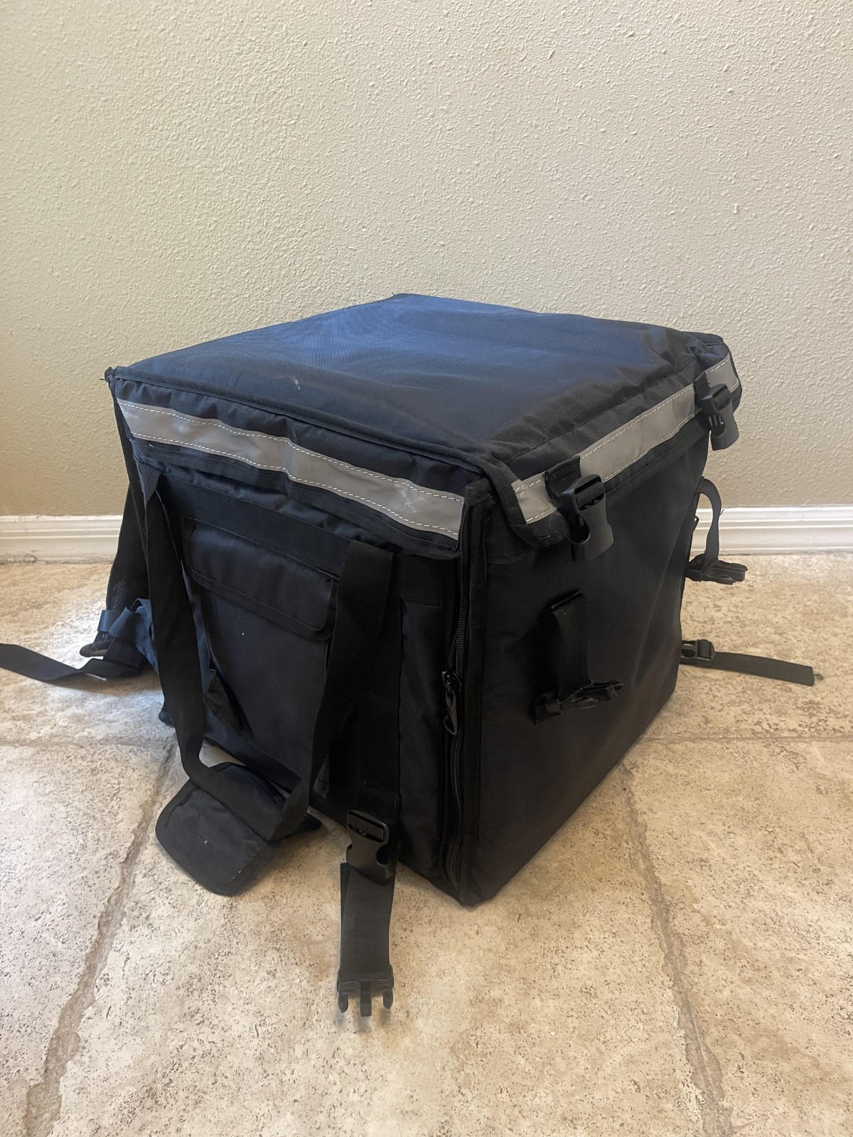 Packir 16x16x16 Insulated Food Delivery Backpack Bike Courier Pizza Bag Black