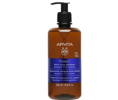 Apivita Men's Tonic Shampoo 500ml, Hippophae, Ginseng, Honey, Vitamins