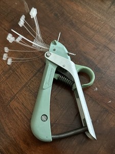 Vintage Dennison Swiftach Mark II Price Tag Ticket Gun Scissor Aluminum Grip