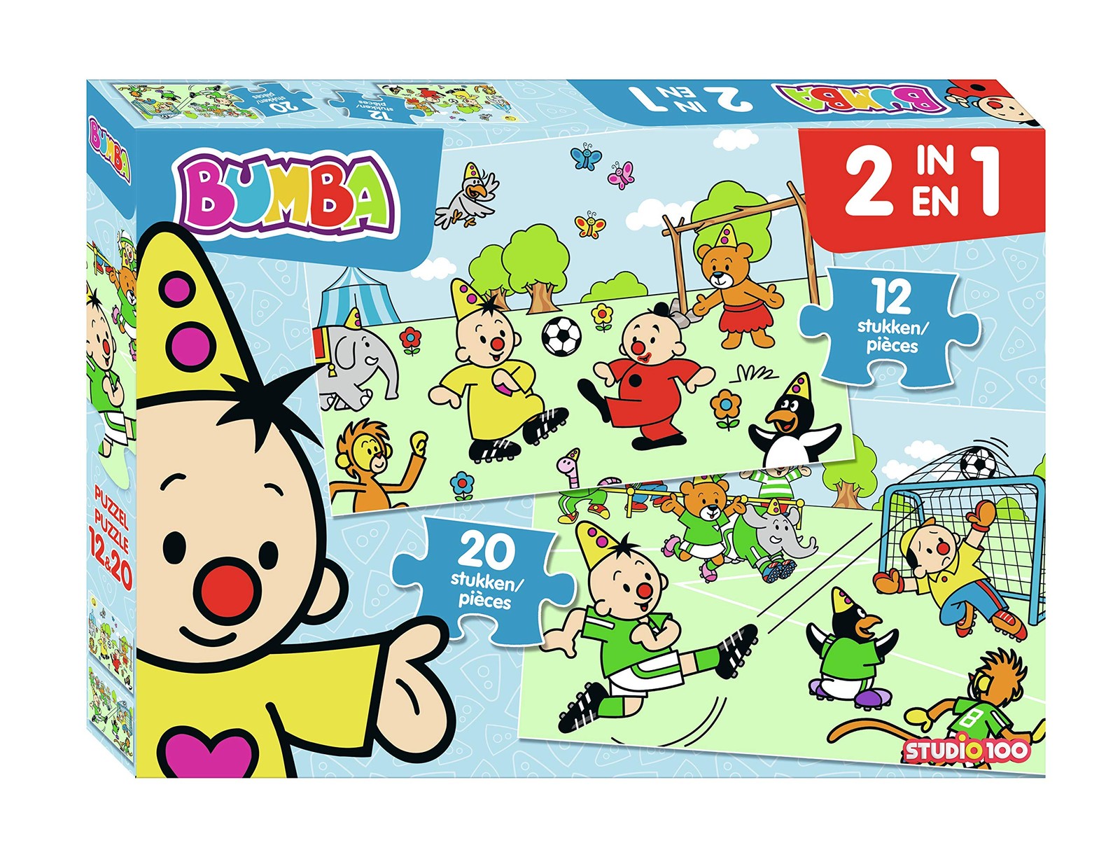 Bumba 2 in 1 puzzel voetbal 12 - 20 pcs 5290₽