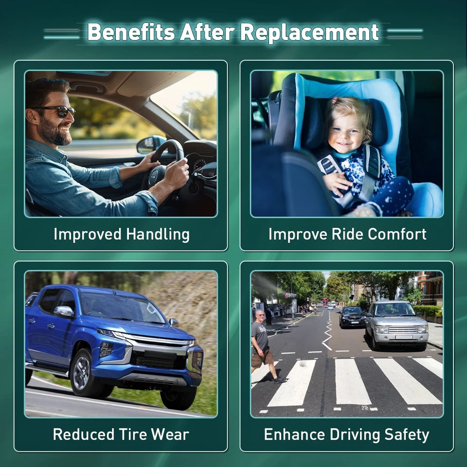 For 2007-2009 Saturn Aura Front Complete Struts Rear Shock Wheel Hub 6pcs - Image 4 of 4