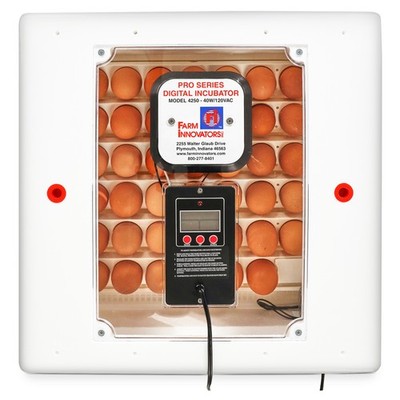Farm Innovators 4250 Digital Circulated Air Incubator, w/Auto Egg Turner, White