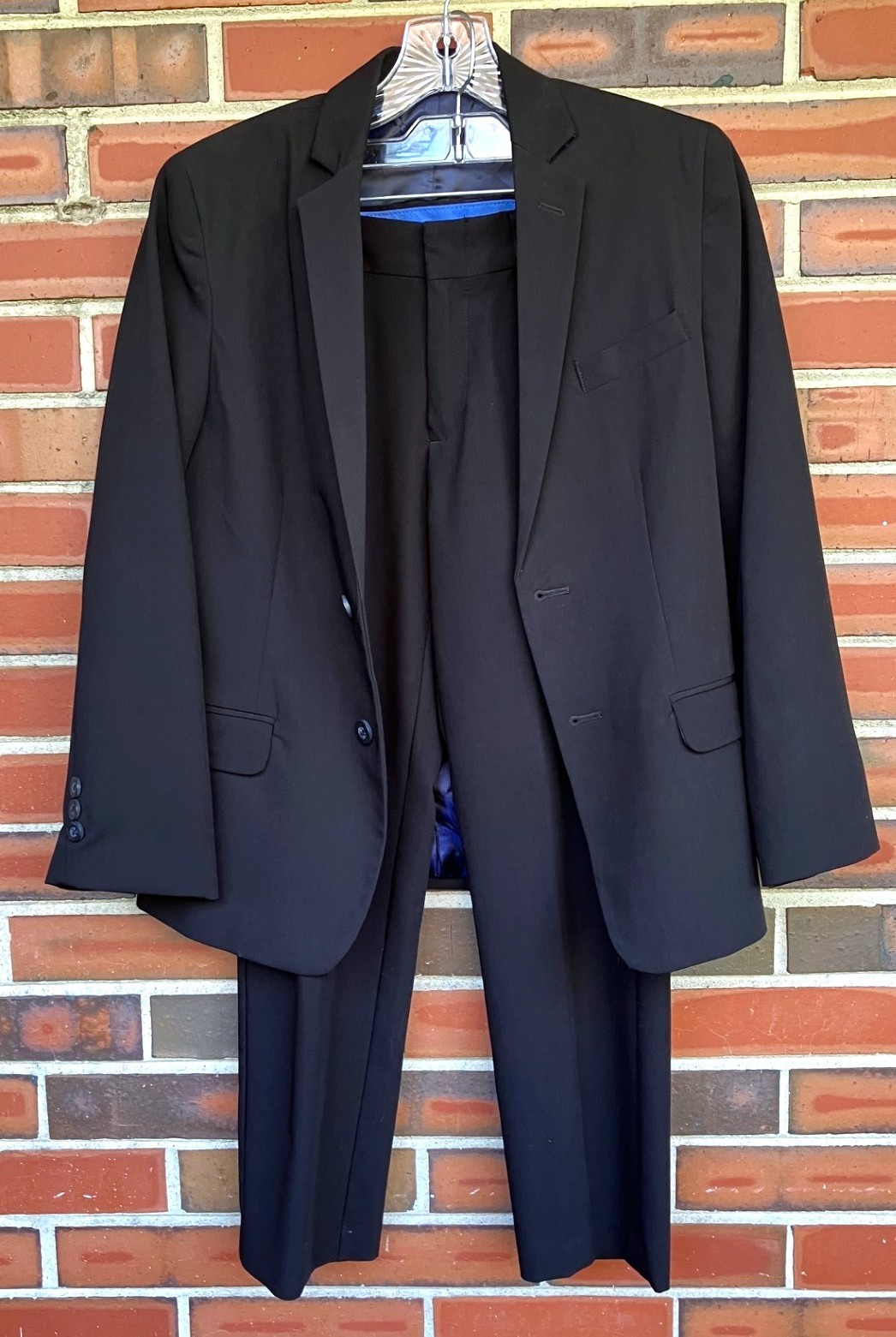 Izod Black Two Piece Suit Blazer Pants Boys Size 12 Regular