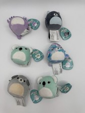 Micromallows By Squishmallow Plush Lot Of 6 Stuffed Animals 2.5 Inch NEW