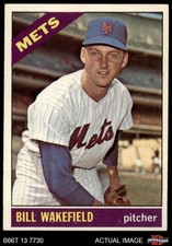 1966 Topps #443 Bill Wakefield Mets 5 - EX