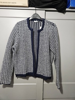 BELLA DI NOTTE' LADIES KNITTED COTTON LONGSLEEVE CARDIGAN Multicolour SIZE 14